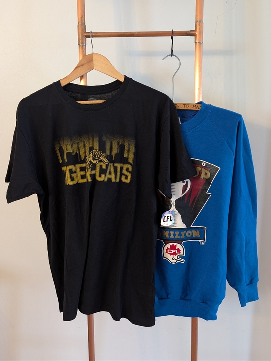 Other - *2 For 1 - DEAL* - 1996 GREY CUP Sweatshirt & Hamilton Tiger-Cats Black Tee